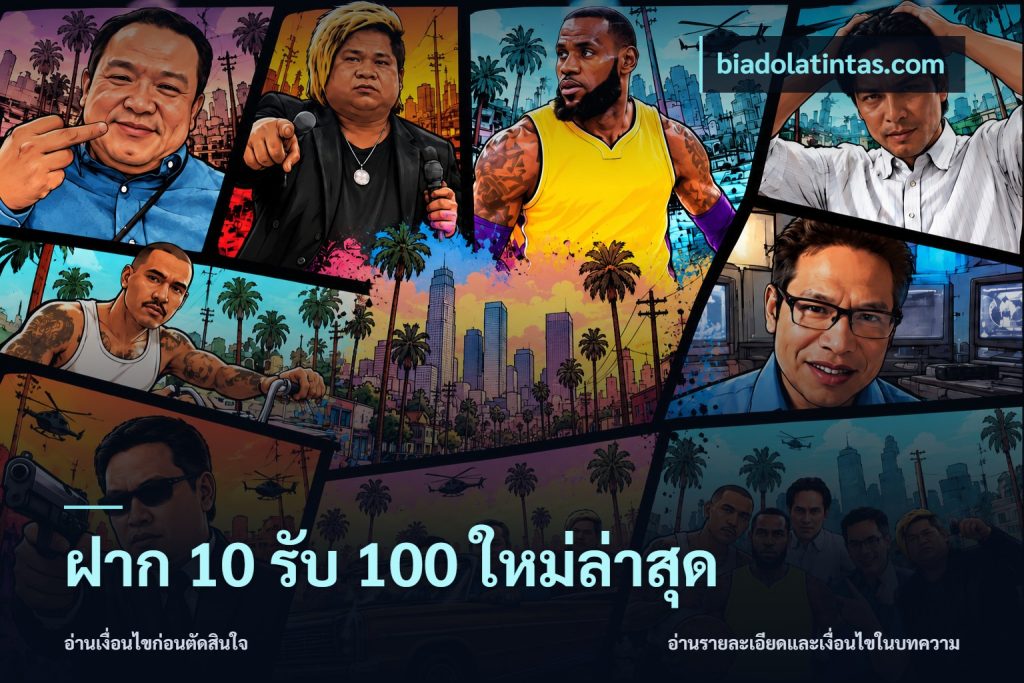 ฝาก 10 รับ 100 ใหม่ล่าสุด