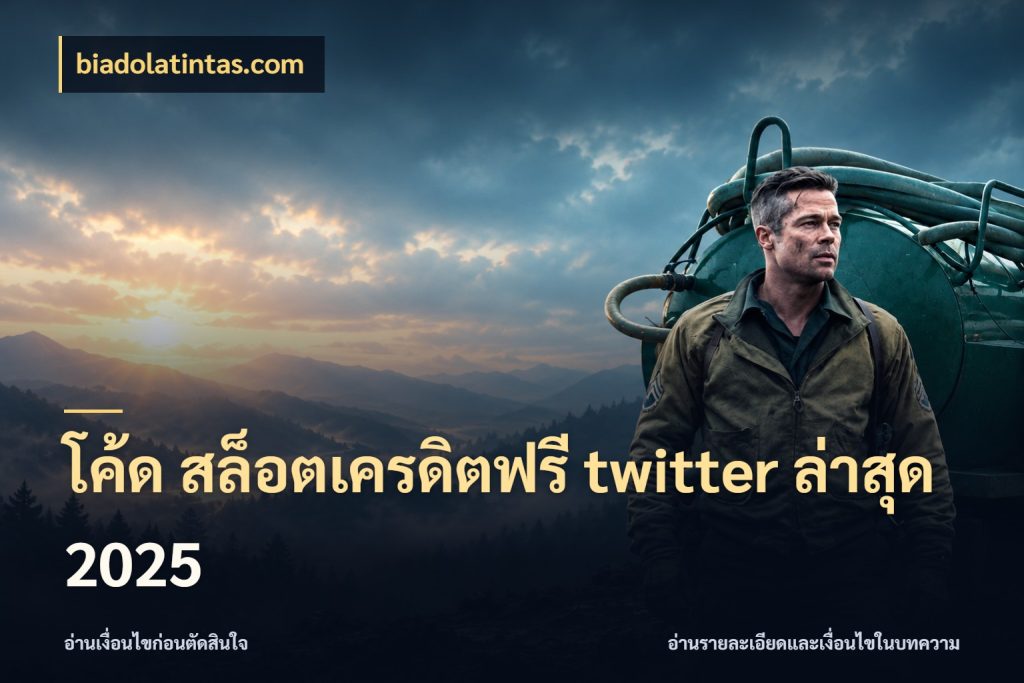 โค้ด สล็อตเครดิตฟรี twitter ล่าสุด 2025 เปิดประเด็นเครดิตฟรีสำหรับคนชอบลุ้น ในมุม biadolatintas.com