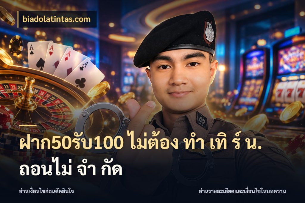 ฝาก50รับ100 ไม่ต้อง ทํา เทิ ร์ น. ถอนไม่ จํา กัด biadolatintas.com จับคู่โบนัสกับสไตล์เกมที่ชอบ