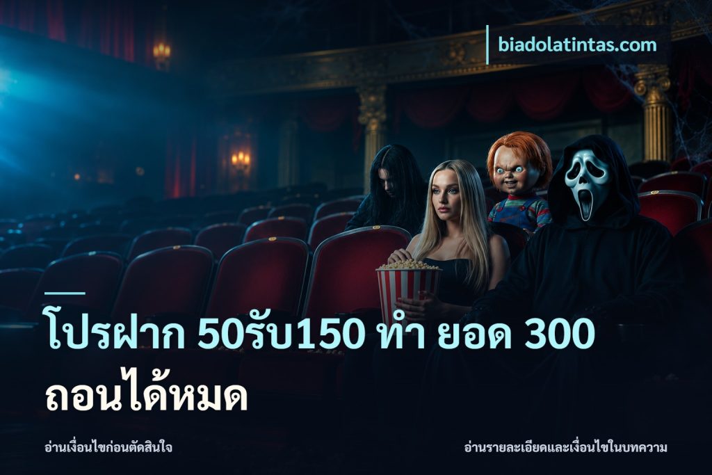 โปรฝาก 50รับ150 ทํา ยอด 300 ถอนได้หมด