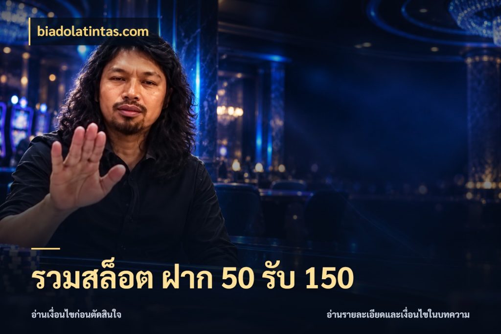 รวมสล็อต ฝาก 50 รับ 150 biadolatintas.com ยอดฝากและยอดรับในมุมของคนชอบลุ้น