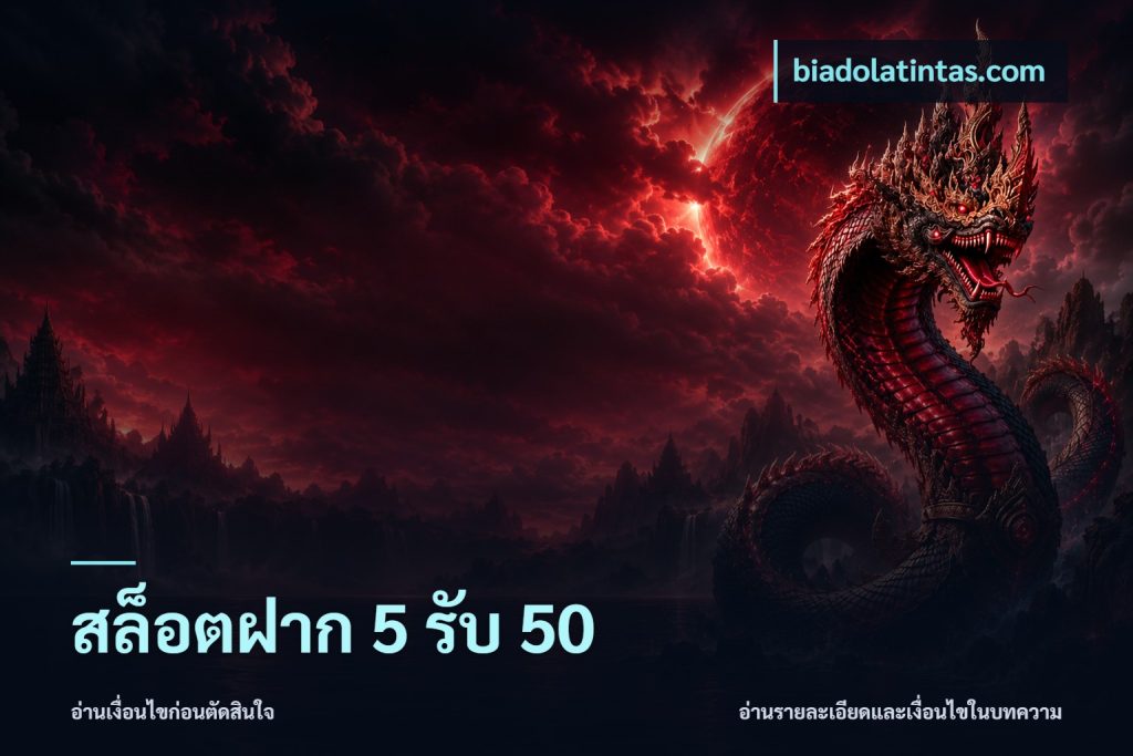 สล็อตฝาก 5 รับ 50