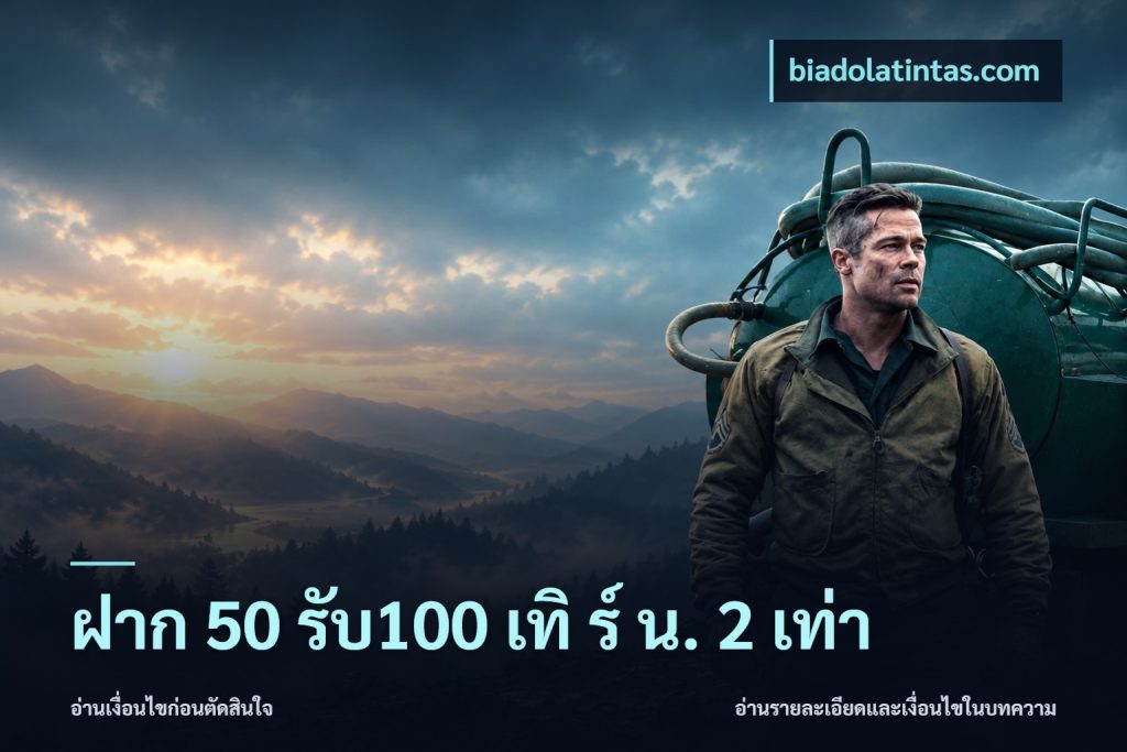 ฝาก 50 รับ100 เทิ ร์ น. 2 เท่า