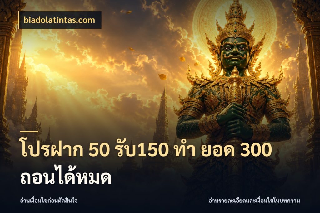 โปรฝาก 50 รับ150 ทํา ยอด 300 ถอนได้หมด สายโบนัสเลือกจังหวะสนุกได้อย่างไร ในมุม biadolatintas.com