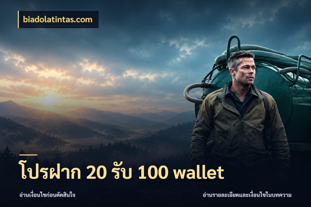 โปรฝาก 20 รับ 100 wallet เครดิตกับรูปแบบโปรที่ตรงใจ กับ biadolatintas.com