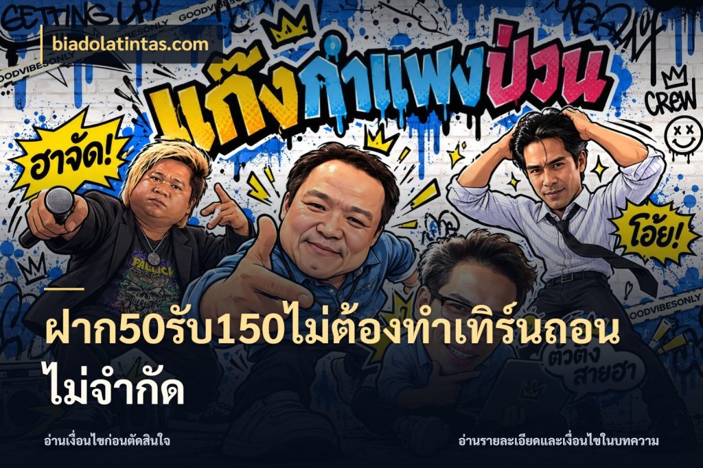 ฝาก50รับ150ไม่ต้องทําเทิร์นถอนไม่จํากัด เปิดมุมโปรให้เข้ากับเกมแนวโปรด ในมุม biadolatintas.com
