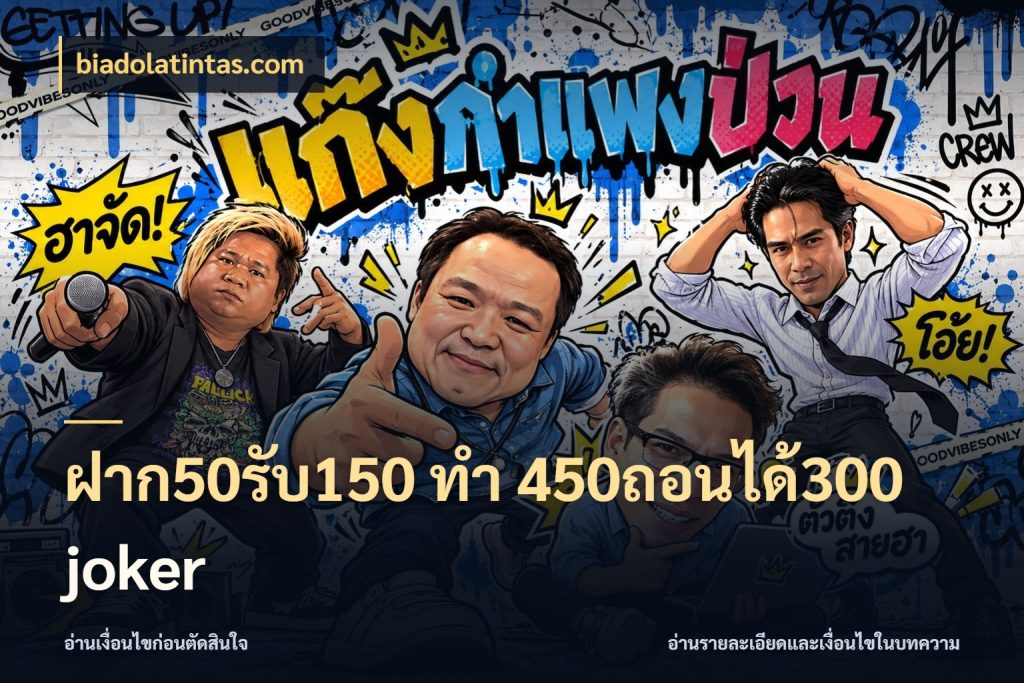 ฝาก50รับ150 ทํา 450ถอนได้300 joker จับประเด็นยอดรับก่อนเลือกความสนุก กับ biadolatintas.com