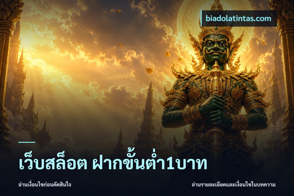 เว็บสล็อต ฝากขั้นต่ำ1บาท