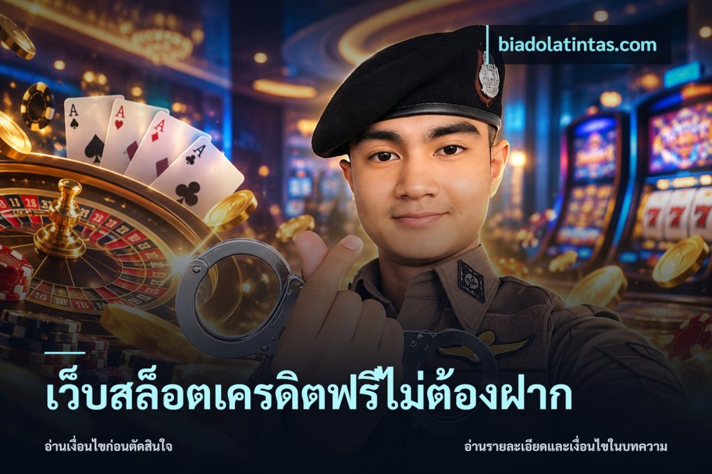 เว็บสล็อตเครดิตฟรีไม่ต้องฝาก