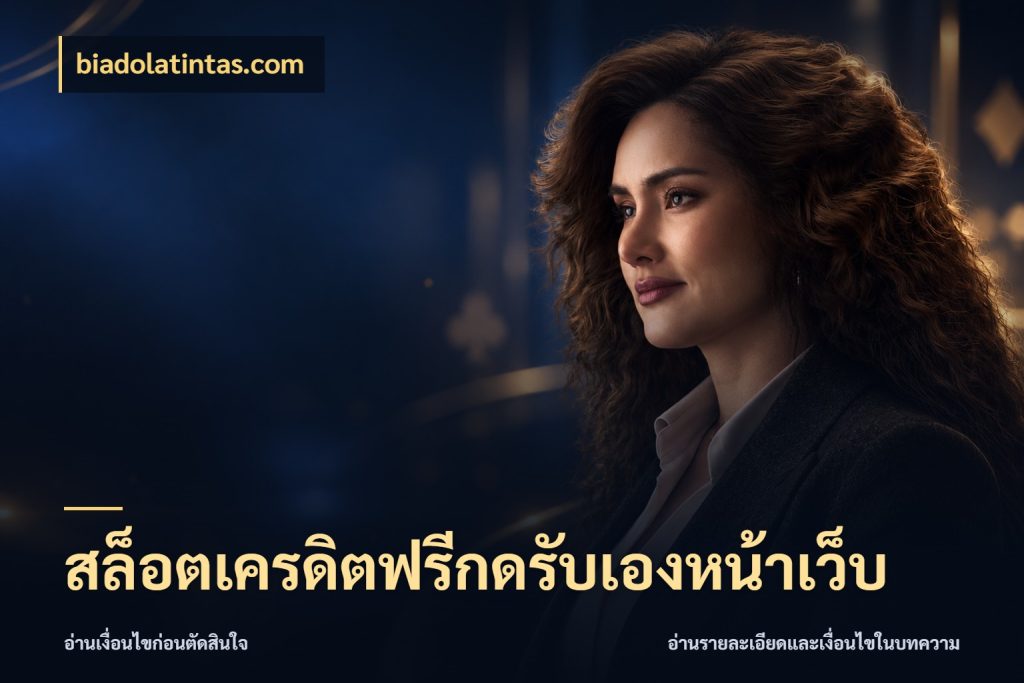 สล็อตเครดิตฟรีกดรับเองหน้าเว็บ จากชื่อเครดิตฟรีสู่ความสนุกที่เข้าใจได้ สไตล์ biadolatintas.com