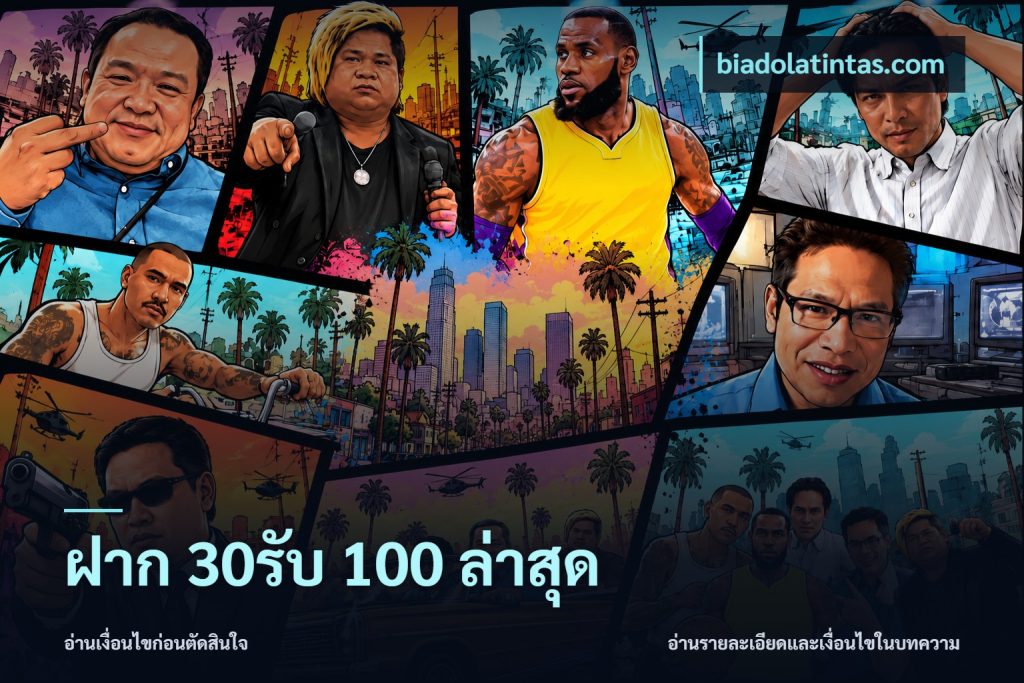 ฝาก 30รับ 100 ล่าสุด