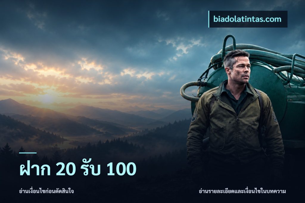 ฝาก 20 รับ 100