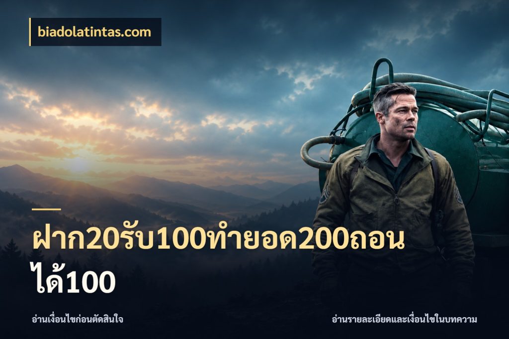 ฝาก20รับ100ทํายอด200ถอนได้100 โปรยอดรับที่สายเกมสนใจ สไตล์ biadolatintas.com