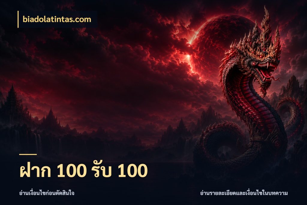 ฝาก 100 รับ 100 ยอดฝากและยอดรับในมุมของคนชอบลุ้น กับ biadolatintas.com