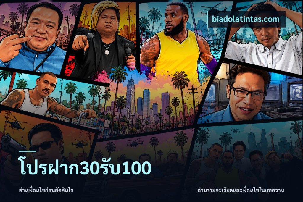 โปรฝาก30รับ100