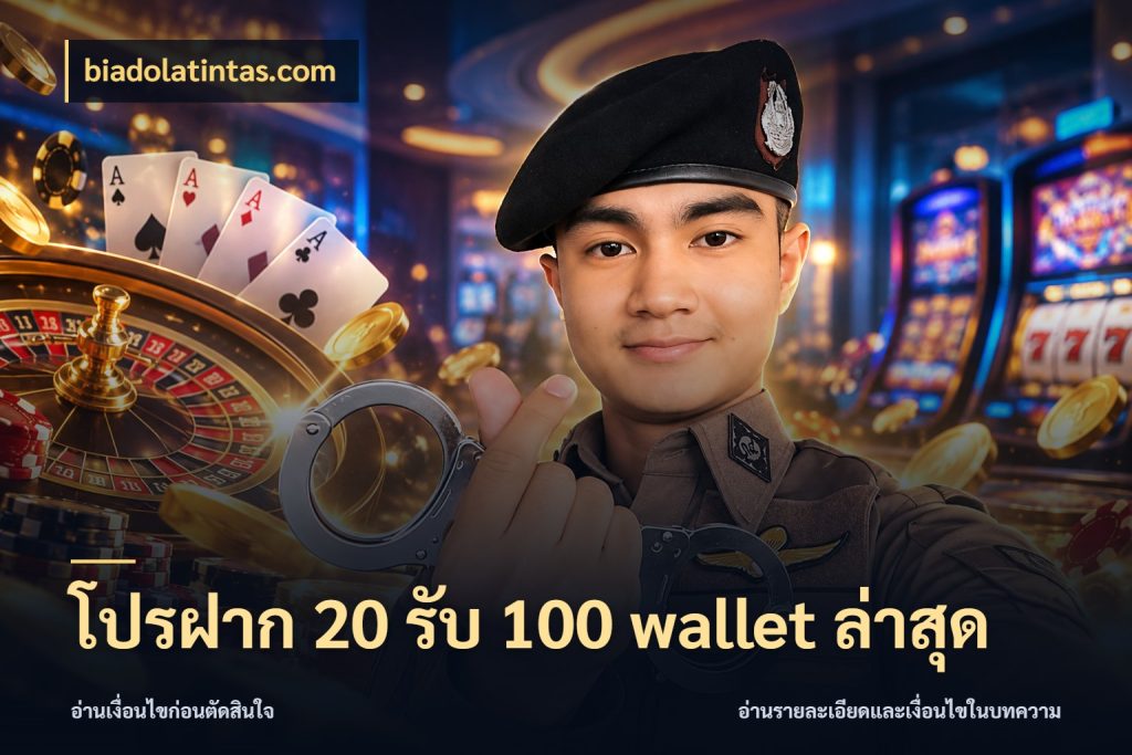 โปรฝาก 20 รับ 100 wallet ล่าสุด ยอดฝากและยอดรับในมุมของคนชอบลุ้น สไตล์ biadolatintas.com