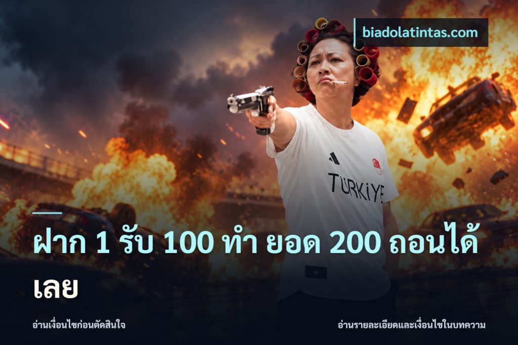 ฝาก 1 รับ 100 ทํา ยอด 200 ถอนได้เลย