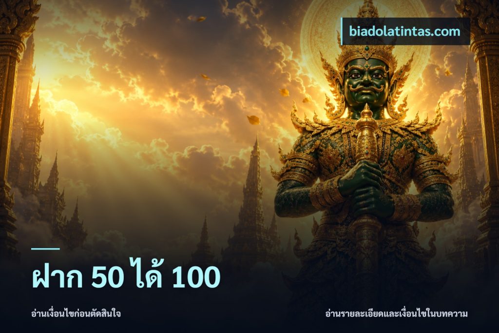 ฝาก 50 ได้ 100