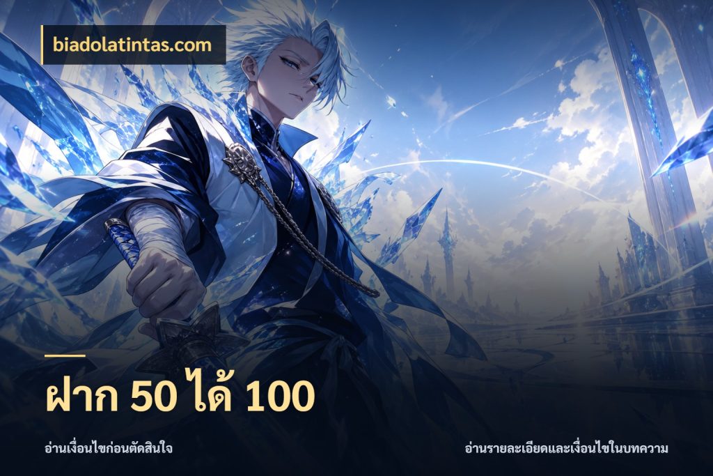 ฝาก 50 ได้ 100 biadolatintas.com สีสันของโปรฝากและยอดรับ