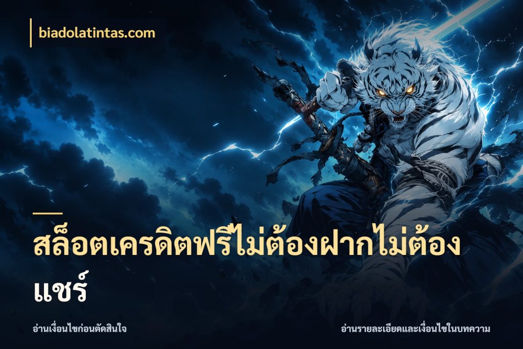 สล็อตเครดิตฟรีไม่ต้องฝากไม่ต้องแชร์ เลือกสไตล์ความสนุกจากรูปแบบเครดิต กับ biadolatintas.com