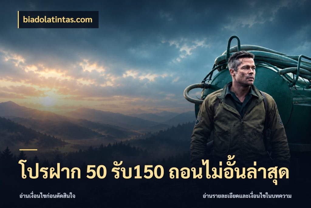 โปรฝาก 50 รับ150 ถอนไม่อั้นล่าสุด biadolatintas.com เครดิตกับรูปแบบโปรที่ตรงใจ