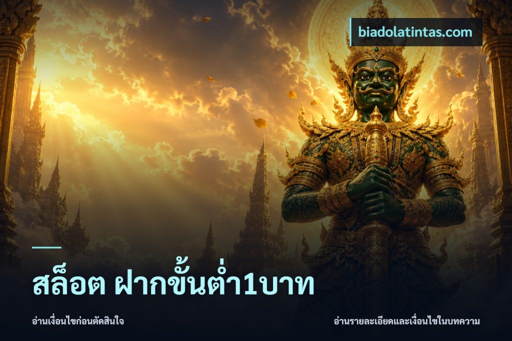 สล็อต ฝากขั้นต่ำ1บาท