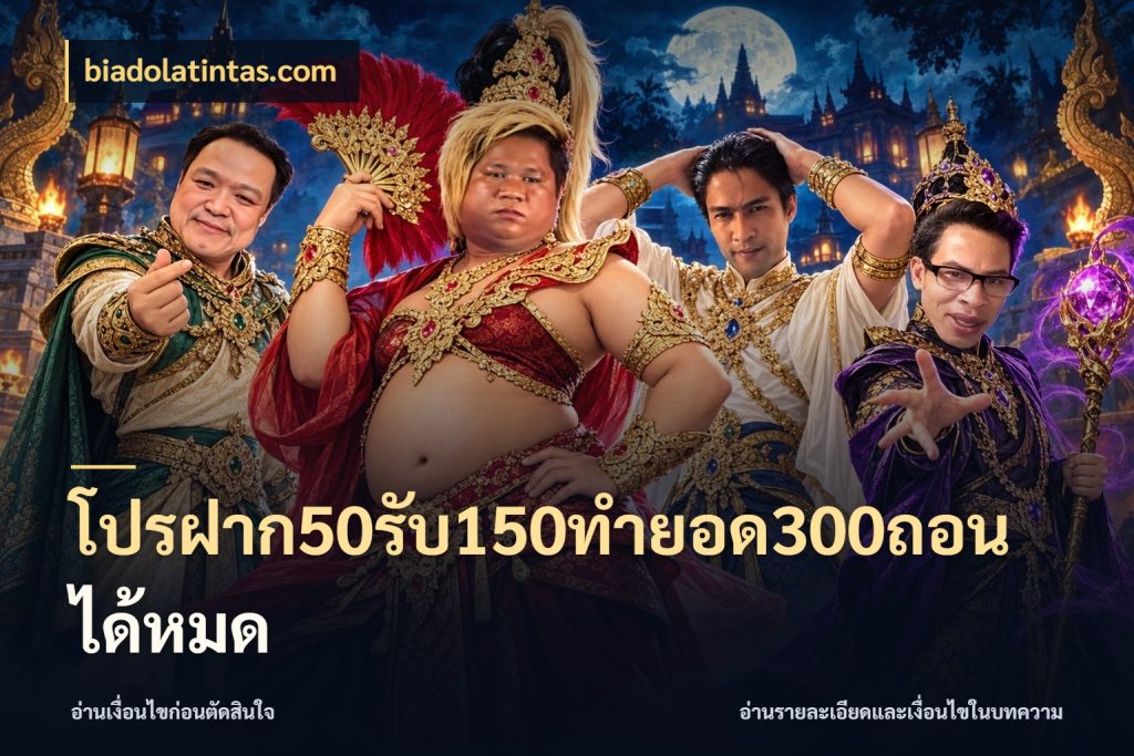 โปรฝาก50รับ150ทํายอด300ถอนได้หมด โปรกับเกมที่ชอบเลือกให้ตรงสไตล์ ในมุม biadolatintas.com