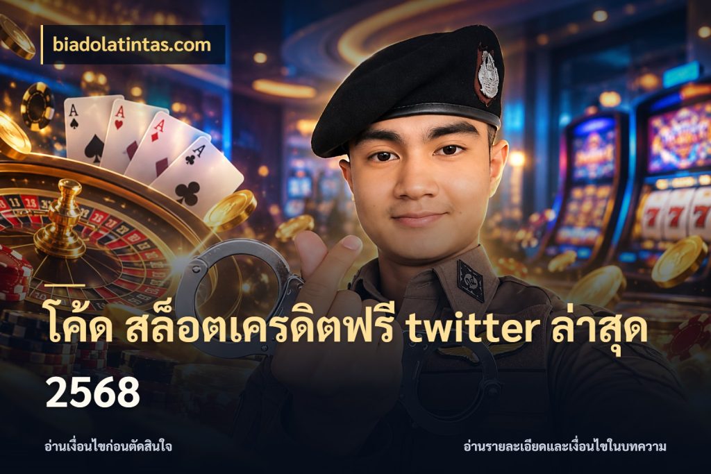 โค้ด สล็อตเครดิตฟรี twitter ล่าสุด 2568 biadolatintas.com ชนิดเครดิตกับสิทธิ์ที่คุณอยากรู้