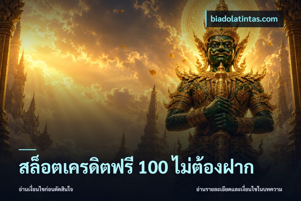 สล็อตเครดิตฟรี 100 ไม่ต้องฝาก