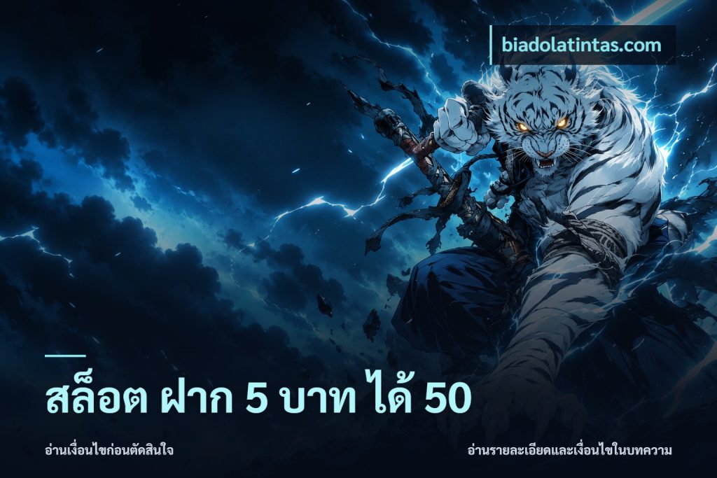 สล็อต ฝาก 5 บาท ได้ 50