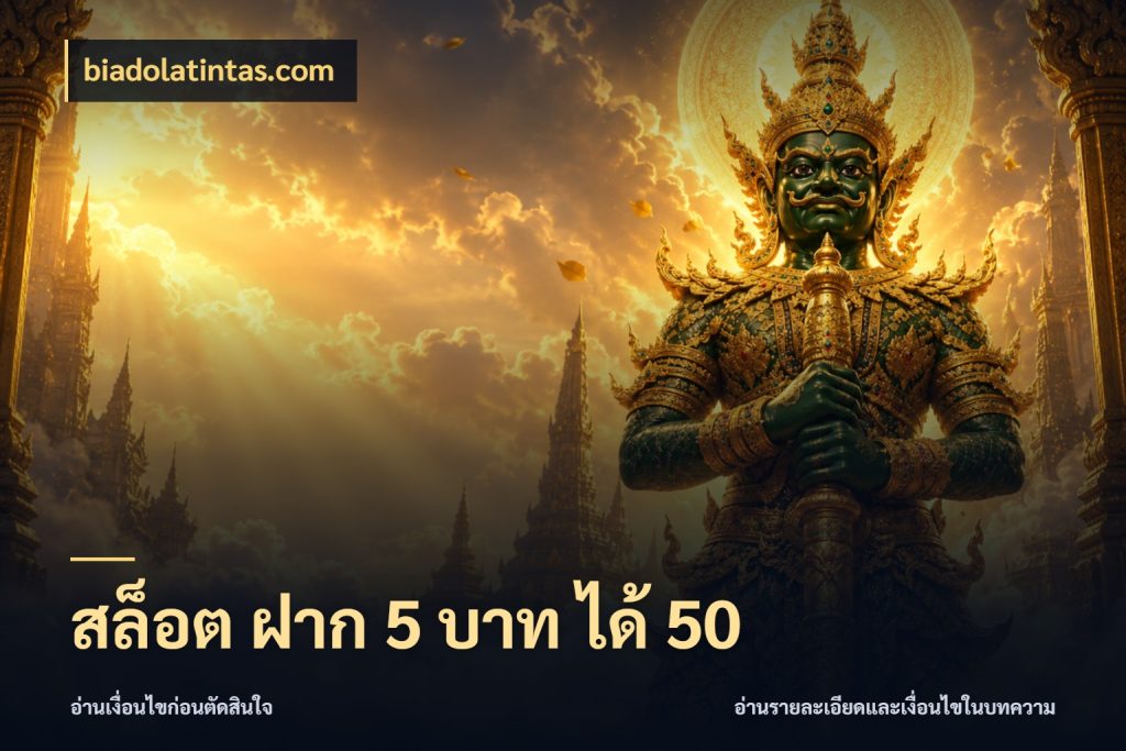 สล็อต ฝาก 5 บาท ได้ 50 biadolatintas.com สายโบนัสเลือกจังหวะสนุกได้อย่างไร