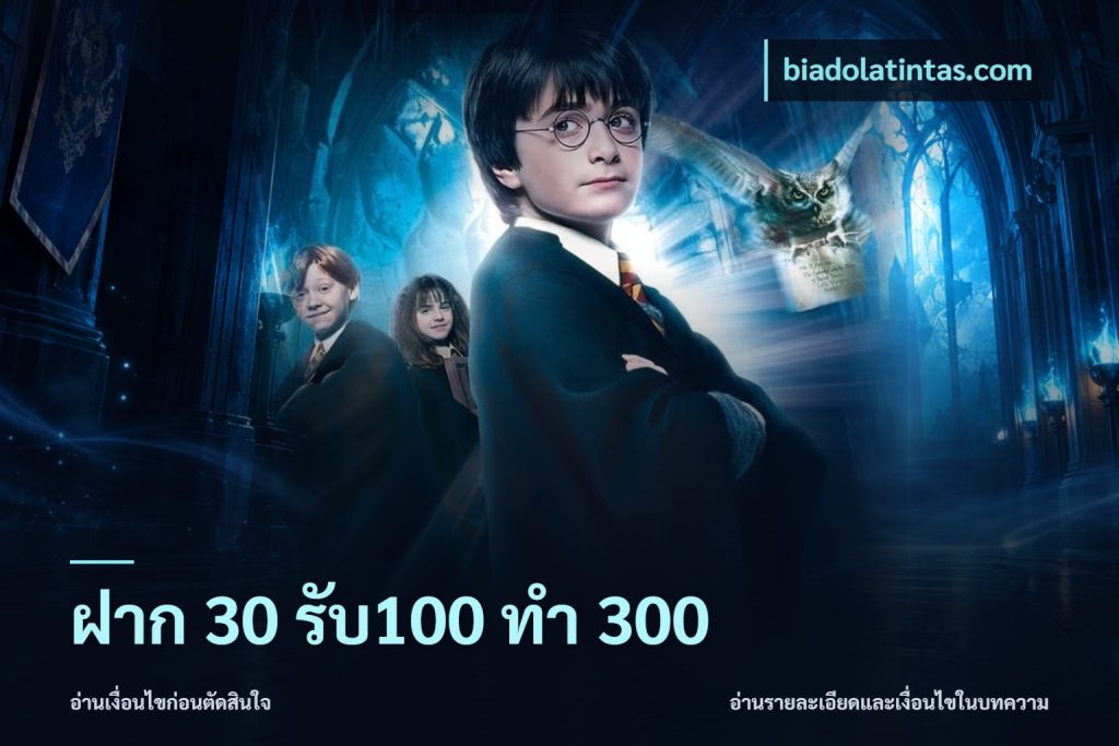 ฝาก 30 รับ100 ทำ 300