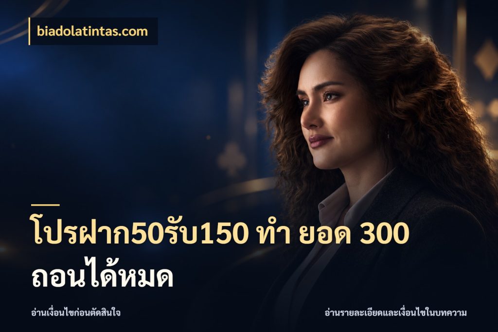 โปรฝาก50รับ150 ทํา ยอด 300 ถอนได้หมด biadolatintas.com สายโบนัสเลือกจังหวะสนุกได้อย่างไร