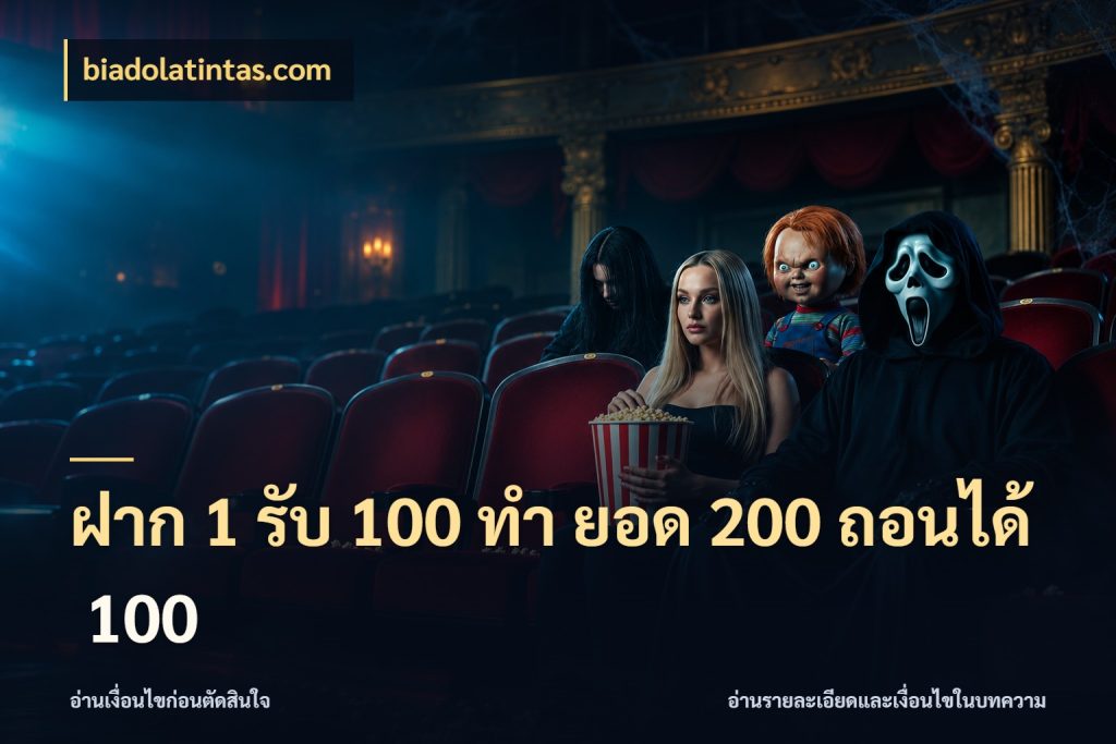 ฝาก 1 รับ 100 ทํา ยอด 200 ถอนได้ 100 biadolatintas.com โปรกับเกมที่ชอบเลือกให้ตรงสไตล์