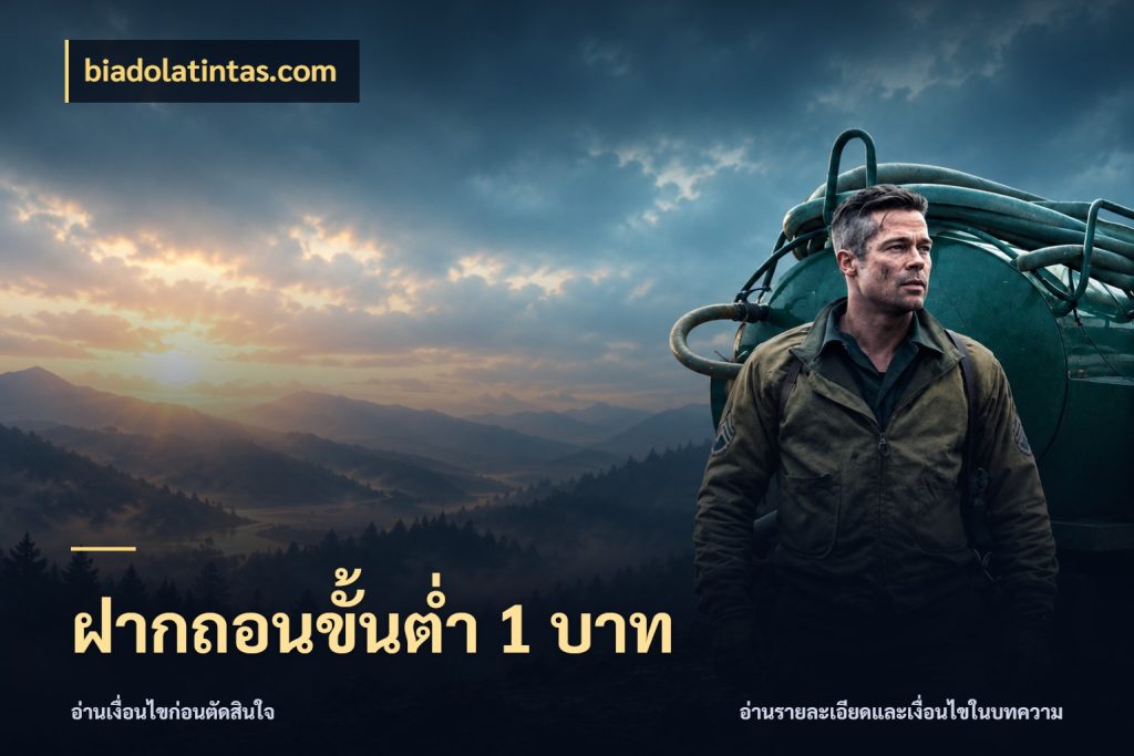 ฝากถอนขั้นต่ำ 1 บาท มุมสนุกของคนที่กำหนดขอบเขตตัวเอง ในมุม biadolatintas.com