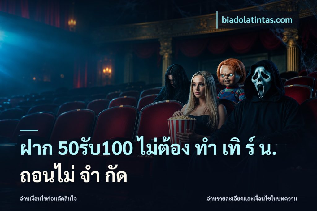 ฝาก 50รับ100 ไม่ต้อง ทํา เทิ ร์ น. ถอนไม่ จํา กัด