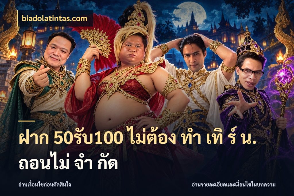 ฝาก 50รับ100 ไม่ต้อง ทํา เทิ ร์ น. ถอนไม่ จํา กัด เครดิตกับรูปแบบโปรที่ตรงใจ กับ biadolatintas.com