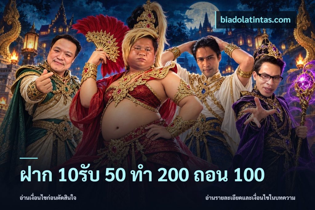 ฝาก 10รับ 50 ทํา 200 ถอน 100