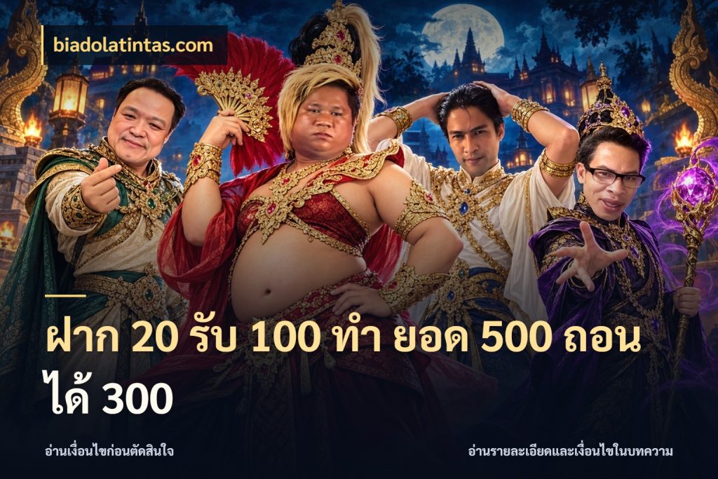 ฝาก 20 รับ 100 ทํา ยอด 500 ถอนได้ 300 จุดเด่นของเครดิตที่คนชอบเกมอยากรู้ กับ biadolatintas.com
