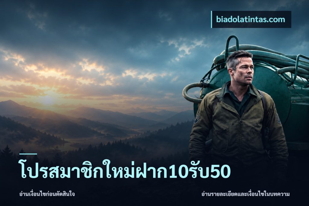 โปรสมาชิกใหม่ฝาก10รับ50