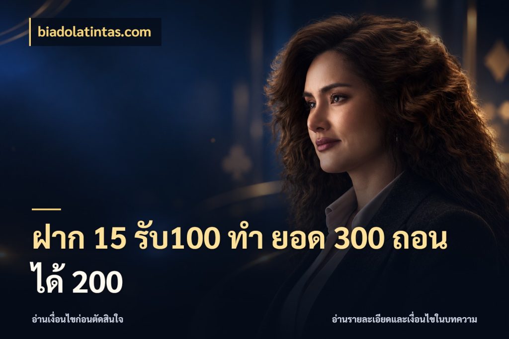 ฝาก 15 รับ100 ทํา ยอด 300 ถอนได้ 200 โปรกับเกมที่ชอบเลือกให้ตรงสไตล์ สไตล์ biadolatintas.com
