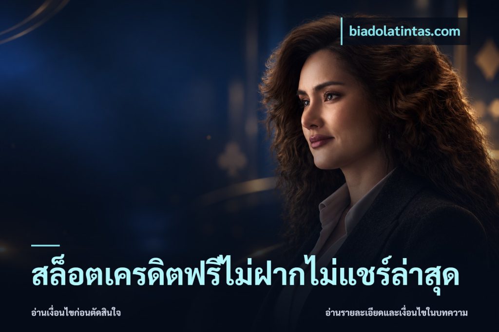 สล็อตเครดิตฟรีไม่ฝากไม่แชร์ล่าสุด
