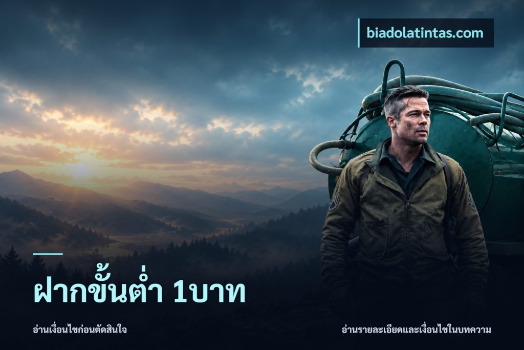 ฝากขั้นต่ำ 1บาท