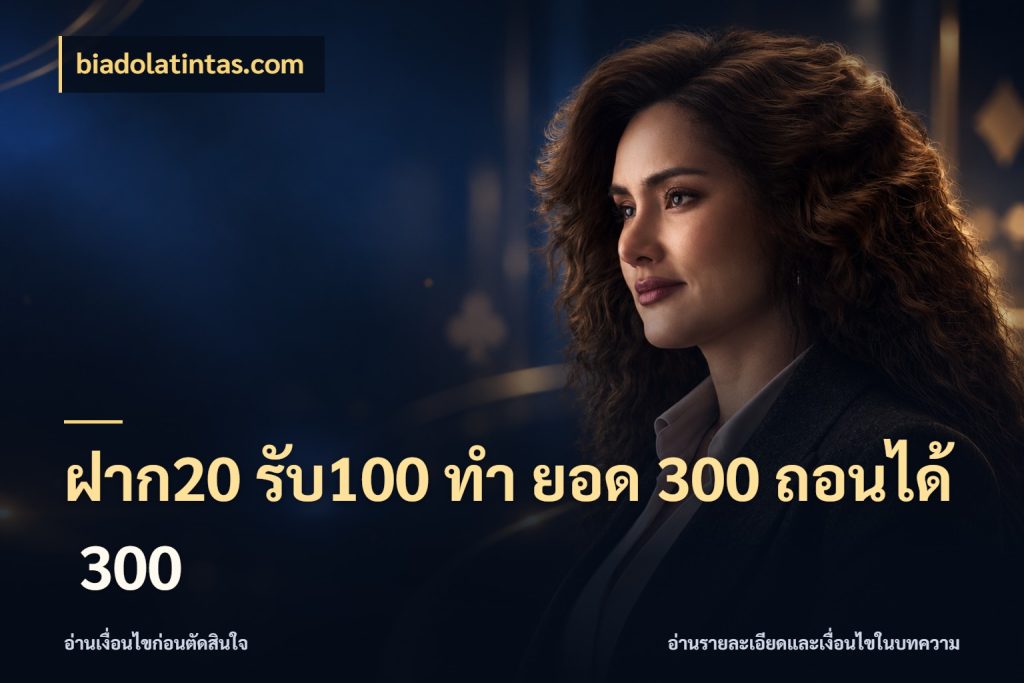 ฝาก20 รับ100 ทํา ยอด 300 ถอนได้ 300 โปรกับเกมที่ชอบเลือกให้ตรงสไตล์ กับ biadolatintas.com