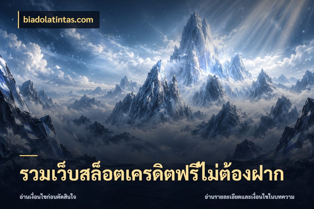 รวมเว็บสล็อตเครดิตฟรีไม่ต้องฝาก biadolatintas.com เลือกสไตล์ความสนุกจากรูปแบบเครดิต