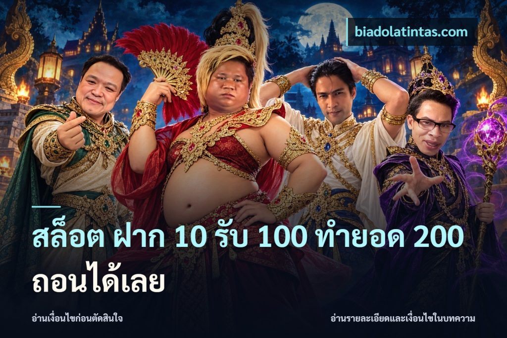 สล็อต ฝาก 10 รับ 100 ทำยอด 200 ถอนได้เลย