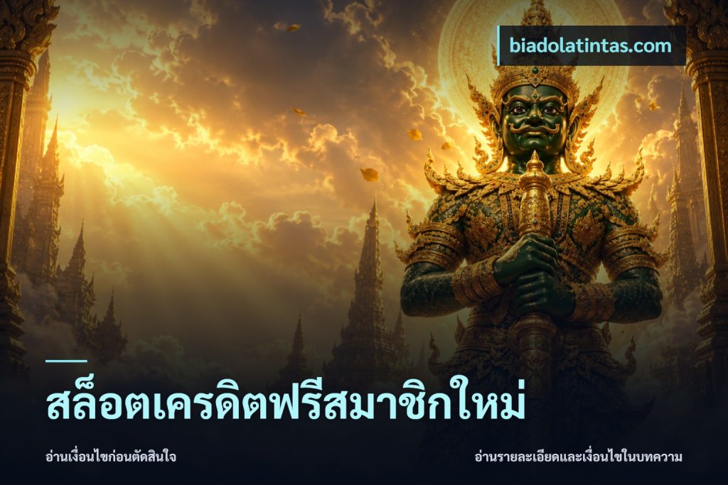 สล็อตเครดิตฟรีสมาชิกใหม่