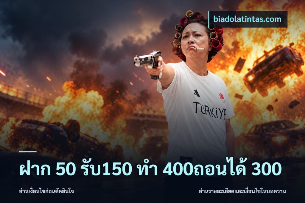 ฝาก 50 รับ150 ทํา 400ถอนได้ 300